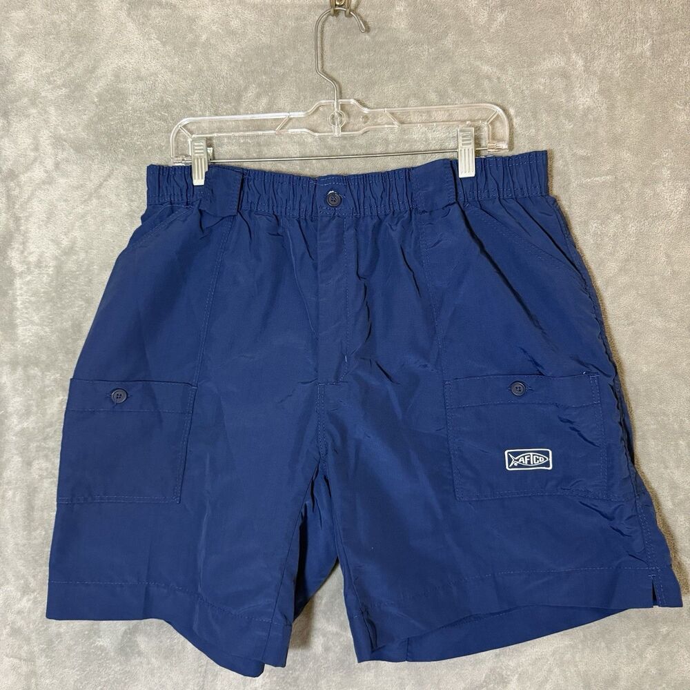 AFTCO Men's Navy Blue Fishing Cargo Shorts Size 40 Gorpcore Outdoor Fishing